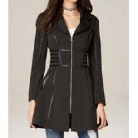 bebe black coat